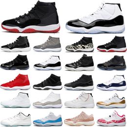 Chaussures de basket-ball 11S 11 Cherry pour hommes femmes Midnight Navy Gratitude Cool Grey Animal Instinct Bred Casquette et robe Concord Gym Red Bred baskets hautes et basses