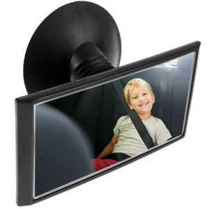 Espejo gran angular con ventosa para espejos de coche, retrovisor de seguridad para bebés, zona ciega adicional, punto de visión panorámica trasera automática