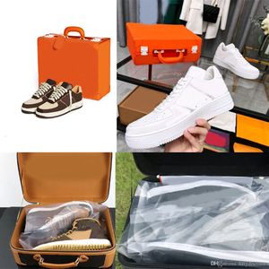 avec valise Chaussures de basket-ball noir Brwon hommes basketbalSl chaussures trois mode limitée un baskets formateurs chaussure de sport taille orange 36-46