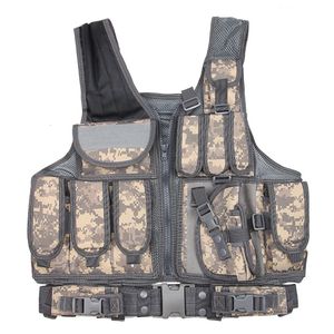 Avec sac d'eau tactique pour manger du poulet, gilet de combat de groupe multifonctionnel, entraînement CS 635631