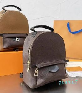 Avec la boîte de haute qualité mode Pu cuir PALM SPRINGS Mini taille femmes sac enfants sacs d'école sac à dos