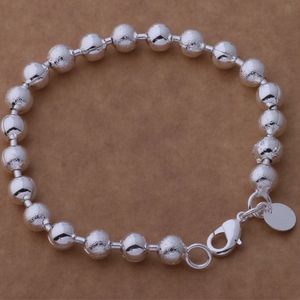 Livraison gratuite avec numéro de suivi Top vente 925 Bracelet en argent sable avec perle de lumière flash Bracelet bijoux en argent 20 Pcs/lot pas cher 1585