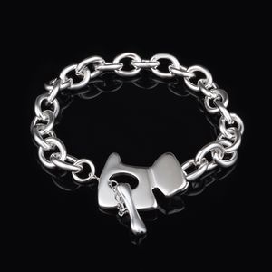 Livraison gratuite avec numéro de suivi Top vente 925 Bracelet en argent Bracelet en argent pur étiquette de chien Bracelet bijoux en argent 20 Pcs/lot pas cher 1567