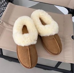 WITHE BOX Australie Tatst Bottes de neige Designer Womens Mini Boot Platform Ankle Warm Fur Booties Australian Fluffy Fuzz Mule Tazz Pantoufles taille EUR35-44