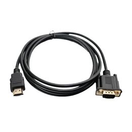 Sans puce noire 1 m 8 HDMI compatible avec VGA Computer Notebook Video Adapter Cable