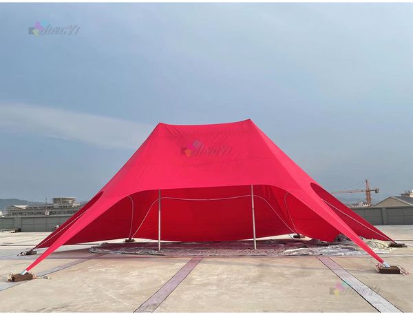 Sans impression, grandes tentes étoiles de fête, chapiteau pop-up en alliage d'aluminium de haute qualité pour événements de promotion, tentes extérieures