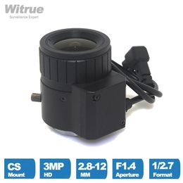 Witrue P-lenzen 2812 mm varifocale HD CCTV-lens 4 Auto Iris CS-vatting voor IP-beveiligingsbewakingscamera's 240327