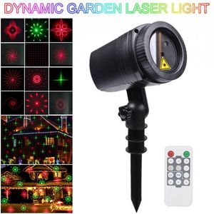 WL-502B 12 modèles étanche LED extérieur dynamique lampe de pelouse projecteur lumière Laser avec télécommande RF pour la fête de vacances