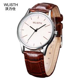 Wlisth modieuze en minimalistische herenwachter Student Watch Waterproof Quartz Watch Men's Watch Watch