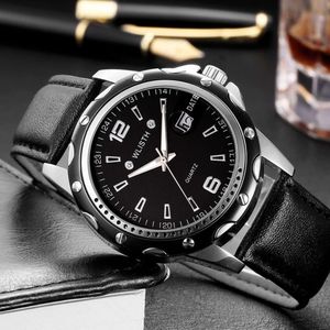 Wlisth Steel Band Watch Imperproofr Men's Watch Calendar Business Quartz Watch Large Dial Men's Watch