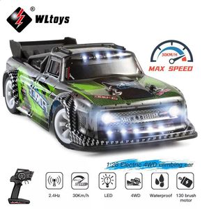 WLtoys 1 28 284131 30KMH 2.4G Mini voiture de course RC 4WD électrique haute vitesse télécommande jouets de dérive pour enfants cadeaux 240305