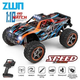 WLTOYS 104009 110 24G RACING RC CAR 45 kmH 4WD Speed ​​Big Alloy Electric Remote Control Crawler Monster Truck Toys For Children 220720