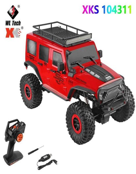 WLtoys 104311 RC coche 24G 110 4WD coche grande divertido SUV Motor cepillado Control remoto todoterreno coche trepador Q07266312783