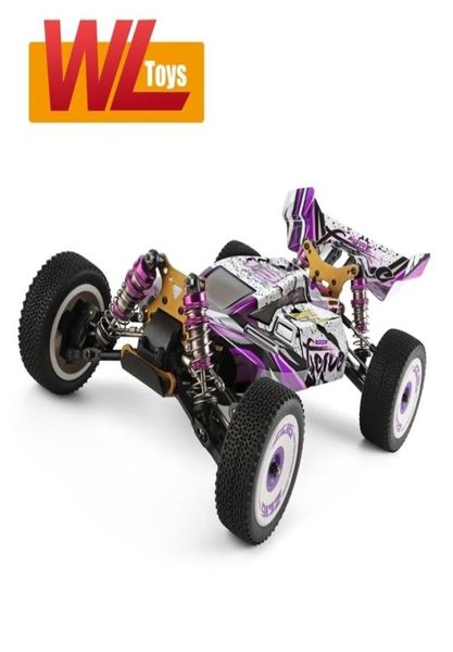 Wltoys 124019 coche de carreras de alta velocidad 60kmh 112 24GHz RC coche todoterreno Drift RTR 4WD chasis de aleación de aluminio engranaje de aleación de Zinc 213793755