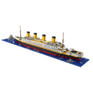 WLTOYS 66503 1860PCS Titanic Puzzle assemblé blocs de construction de bâtiments d'intérieur