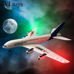 Wltoys A380 Airplane Toys 2.4g 3ch RC Airplan Fixe Wing Plane Toys Outdoor Drone A120-A380 Aircarft 240426