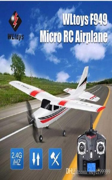 WLTOYS F949 RC Airpans 3CH 24 GHz Micro RC Modèle Airplane RTF Mode Throllte gauche à gauche 2 RC Aircraft Model pour enfants1476195