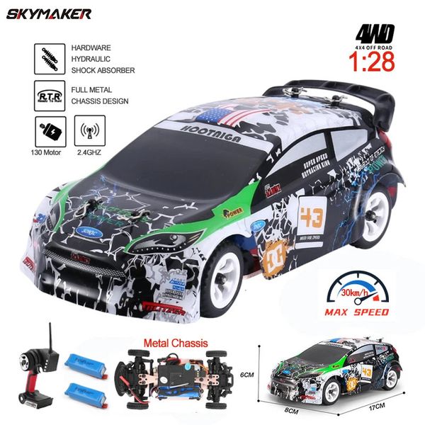 Wltoys K989 RC Racing Drift Car 1 28 4WD Drive hors route 2,4 g de vitesse haute vitesse 30 kmh