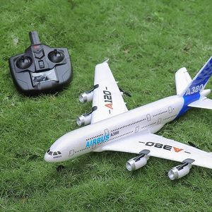 Wltoys RC Plane 3CH 2,4G EPP RC Airplane à wing fixe RTF Airbus A380 Double puissance Glider RC Modèle d'hélicoptère RC Toys 240319