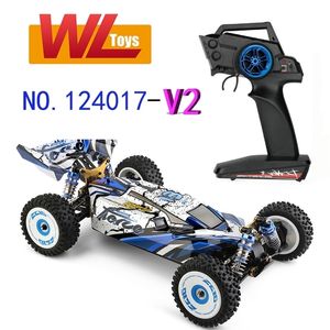 Wltoys V2 for 124017 124016 124019 124018 144001 RC Car RTR Vehicles Metal Chassis Off Road Model Machine 112 2.4G 4WD 75kmH 220524