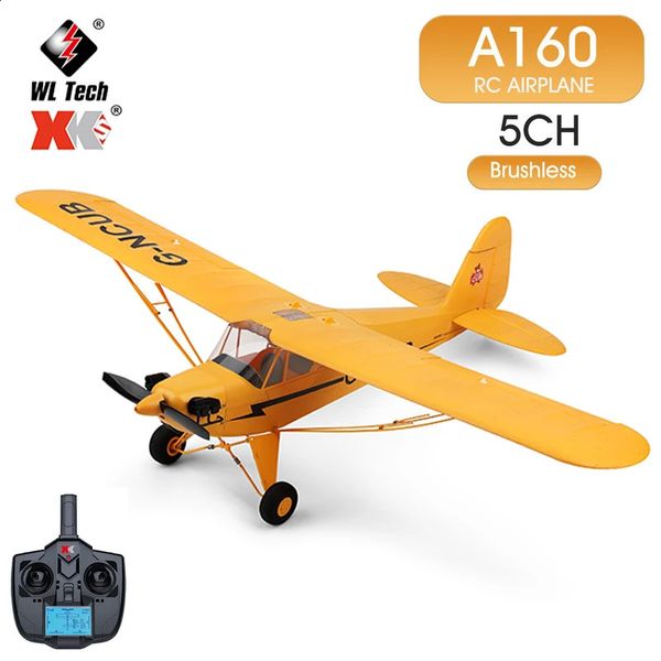 Wltoys XK A160 RC avion 5CH 24G avion télécommandé radio 650mm envergure 3D6G avion à moteur sans balais jouets pour enfants 240131