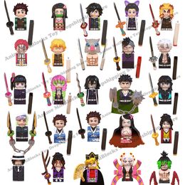 WM blokken 6116 6137 6138 Demon Slayer Tanjirou Nezuko Inosuke Zenitsu Giyuu Rengoku Uzui Tengen anime bricks bouwstenen