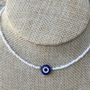 WNAF Chokers Collier de perle Danny Collier Bijoux de plage Tenche Collier Bohemian Bohemian Bielry Evil Eye Protection D240514