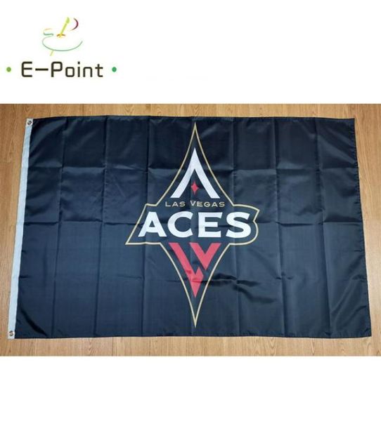 WNBA Las Vegas Aces Flag 35ft 90cm150cm Polyester Banner Decoration Flying Home Garden Cadeaux festives3398035