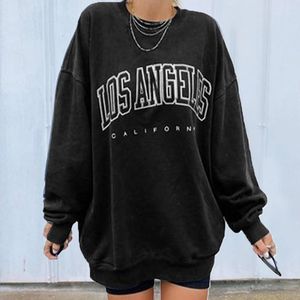 Wo sweatshirts heren hoodies sweatshirts sweatshirt dames brief print losse casual streetwear herfst winter lange mouwen tops 230307