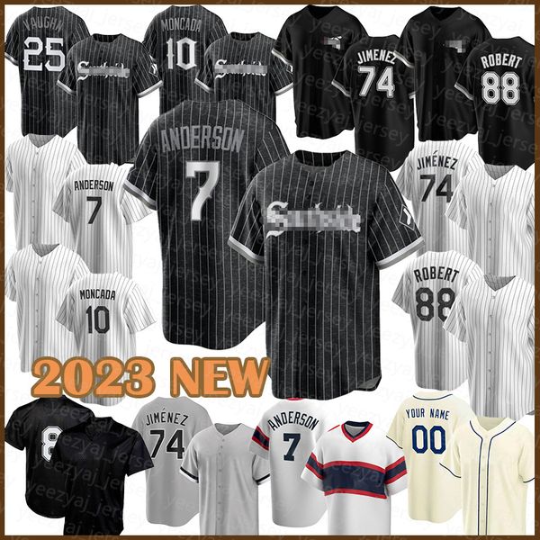 Woamn 88 Luis Robert Baseball Jersey White Sox 74 Eloy 40 Reynaldo Lopez Tim Anderson Gregory Santos 2023 Moncada Bo Jackson Yasmani Grandal Andrew Benintendi