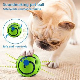 Wobble Wag Giggle Glow Ball Interactief hondenspeelgoed Leuke giechelgeluiden wanneer het wordt gerold of geschud Huisdierenspeelgoed voor kleine, grote honden 240113