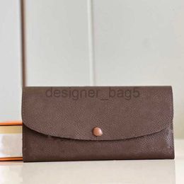 WOENNS Fashion Casual Luxury Designer Sarah Wallet Enveloppe Wallelet Carte de crédit Carte de crédit Classic Unisexe Long Bean Sac