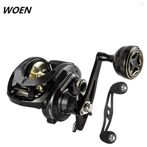 WOEN Luya baitcast carrete cuerpo de fibra de carbono SW300 barco pesca carrete de pesca 15 kg fuerza de freno aparejos de pesca