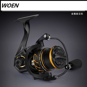 WOEN tout métal Spinning Reels LK1000/5000 série 8/10kg force de freinage pêche en mer roue lointaine