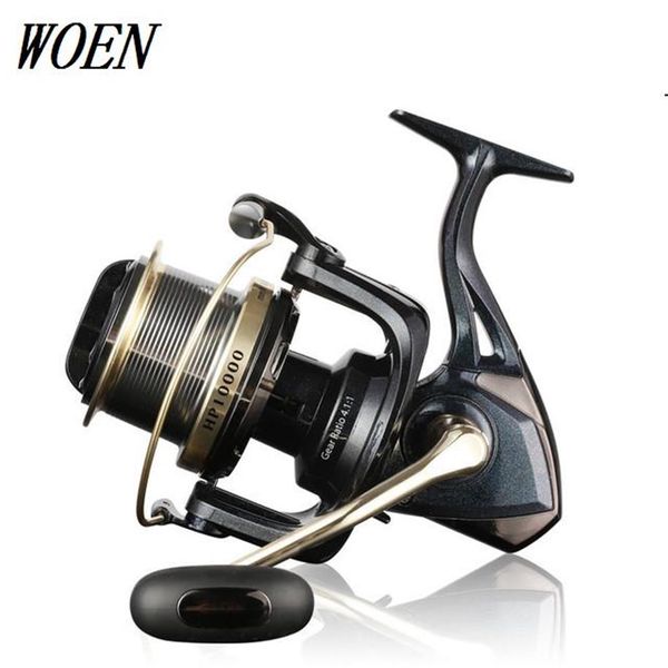 WOEN – moulinet de pêche entièrement en métal, type HP10000, roue rotative pour poisson ancre, force de freinage de 12KG, pôle de mer, wheel209n