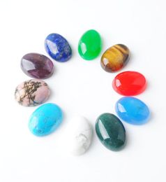 Perles ovales wojiaer pour bijoux fabrication naturaire Cabo de cabine de pierre précieuse sans trou percé 13x18 mm Opal Crystal Quartz Bu8015315111