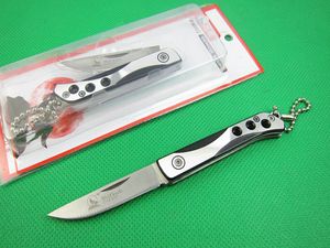 Wolf 1863 petit couteau pliant, 440C 56HRC Blade, Drop point, Satin, couteaux de poche EDC