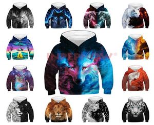 Wolf 3D Print Kinderhoodies voor meisjes Children039s Sweatshirt voor jongens Meisjes Sweat Shirt Kind Jongen Hoodies voor babymeisje23468079095