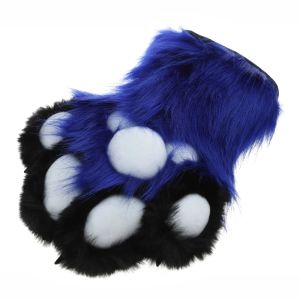 Wolf Dog Foxes Paw Glaw Gants Costumes Accessoires Cosplays Animal Furry Pluce Full Finger Mittens Fursuit pour les adultes