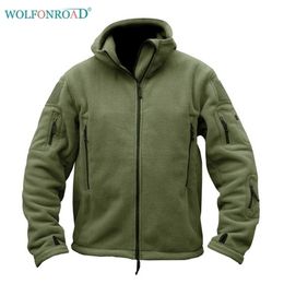 Veste de veste tactique militaire de WolfonOnroad Men's Men's Veste de randonnée thermique de randonnée thermique Chasse Clothes Sport Men 201127