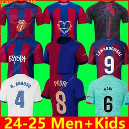 Camiseta de fútbol de Barcelona PEDRI GAVI LEWANDOWSKI FCB FERRAN chandal de fútbol jugador AUBA JOAO CANCELO F. DE JONG ANSU FATI JOAO FELIX Hombres Uniformes para niños 999