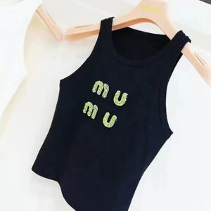 WOMAMUI MUI T-shirt Women's T-Shirt Designer Tee Summer Miui Nail Perle LETTRE HEURD INDUSTRIE SIGHT VIET NOUVEAU SCHAPPEND