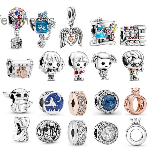 Mujer 925 Sterling Silver Charms Tea Party TV Beads Beads Air Blowon Fit Pandoras Bracelet Joya para mujer Joya BVC3 BVC3BVC3