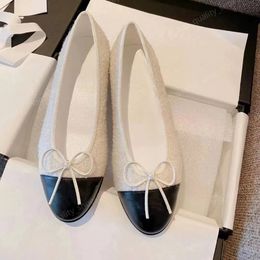 vrouw ballet flats ontwerper schoen rode ballerina plat gewatteerde loafer ronde teen jurk schoenen dames casual denim ballerina schoen zilveren ballerines zapatos zapatos