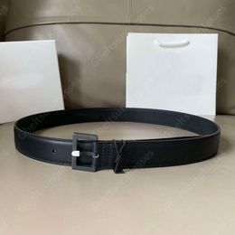 Ceinture femme Bijoux S Ceinture de créateur en cuir Cinturon De Lujo Noir Blanc Ceinture en cuir véritable Lettres de luxe Boucle largeur 3,0 cm avec boîte