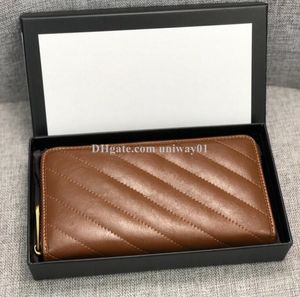 Femme porte-carte fente portefeuille femmes portefeuilles en cuir véritable boîte d'origine mode sac de haute qualité sac à main