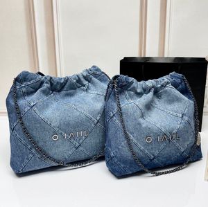 Mujer Bolsa informal Denim Grand Shopping Bag Tote Diseñador de viajes Boldista Bolso Luxury Bag Bag Bag Large Capacidad Bolsa de hombro Cross Body Designer Denim 22 Bolsa