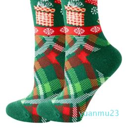 Calcetines de Navidad divertidos para mujer, árbol de Papá Noel, copo de nieve, alce, nieve, tubo de algodón, calcetín feliz para hombre