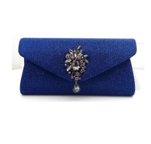 Vrouw Crystal Evening Clutch Bag Flap Diamonds aanvrager ketting schouder handtassen tas vrouw kralen feest bruiloft portemonnee 9854874