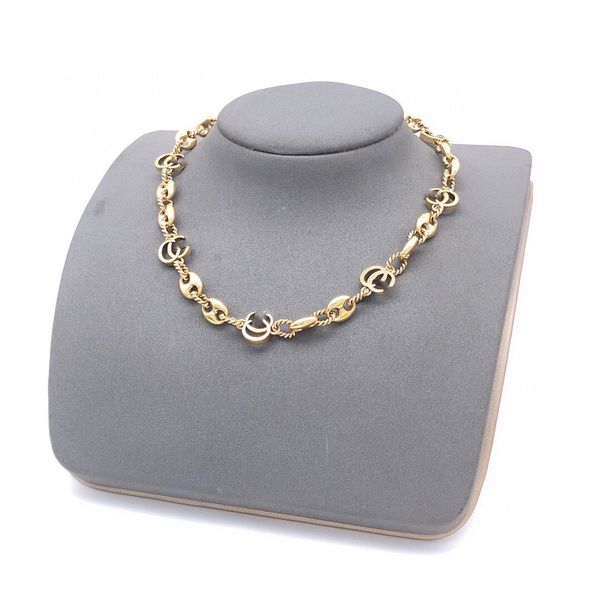 Femme Manchette Designer Collier De Perles De Mode Double G De Mariage De Luxe Cristal Collier Bijoux Femmes Hommes Cadeau GGity Précieux Métal Hip Hop Collier 432